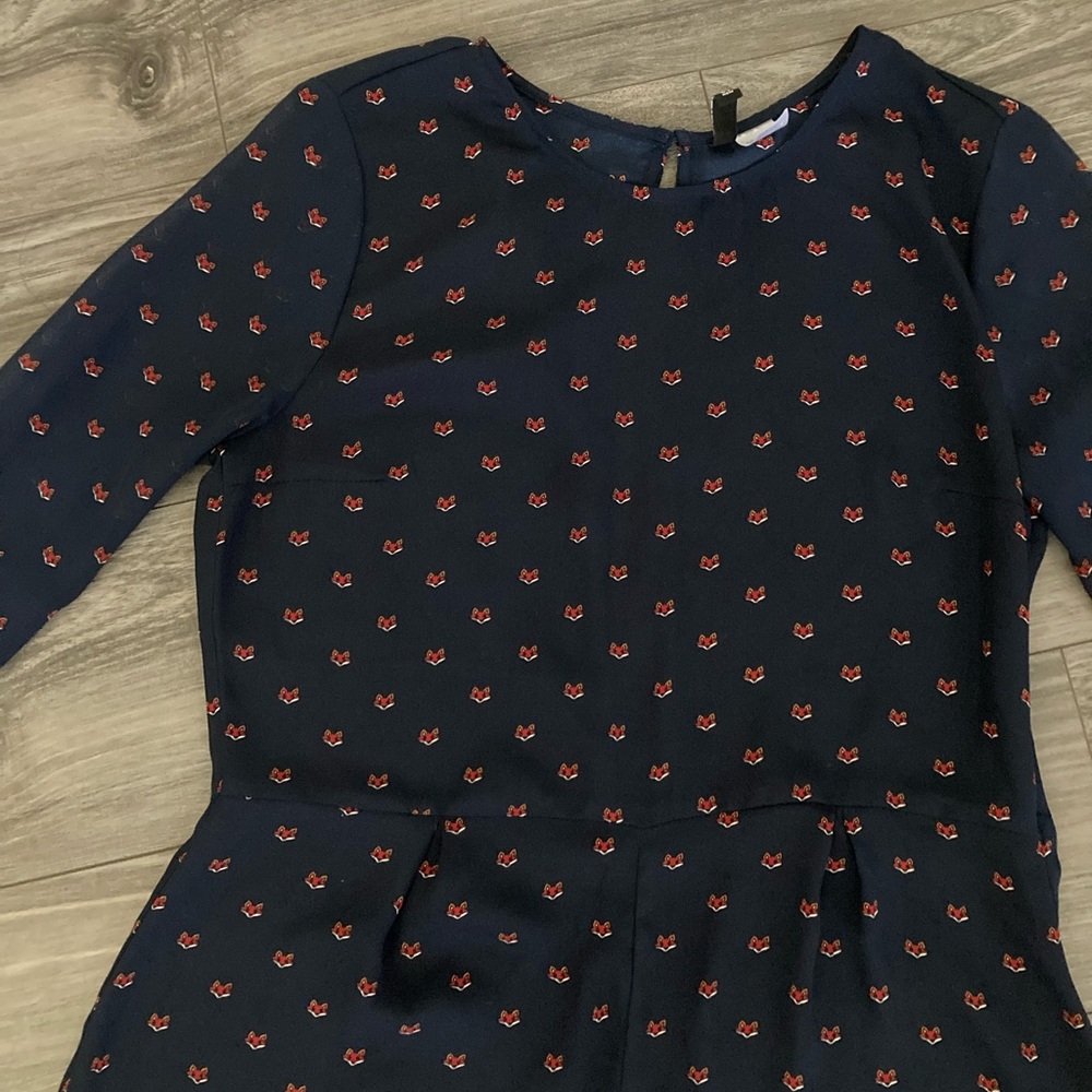 Romper Fox Print Pattern - image 2